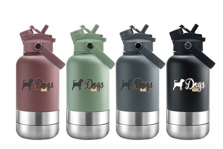 Dogs&Co®  Geïsoleerde Draagbare Drinkfles Groen