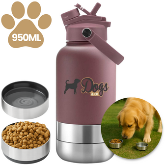Dogs&Co®  Geïsoleerde Draagbare Drinkfles Roze