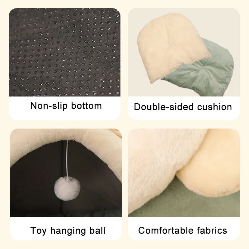 Warm Donut Kattenbed – Zacht en Comfortabel Slaapbed
