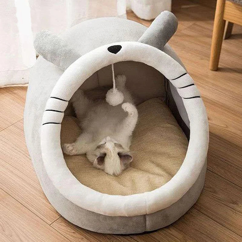 Warm Donut Kattenbed – Zacht en Comfortabel Slaapbed