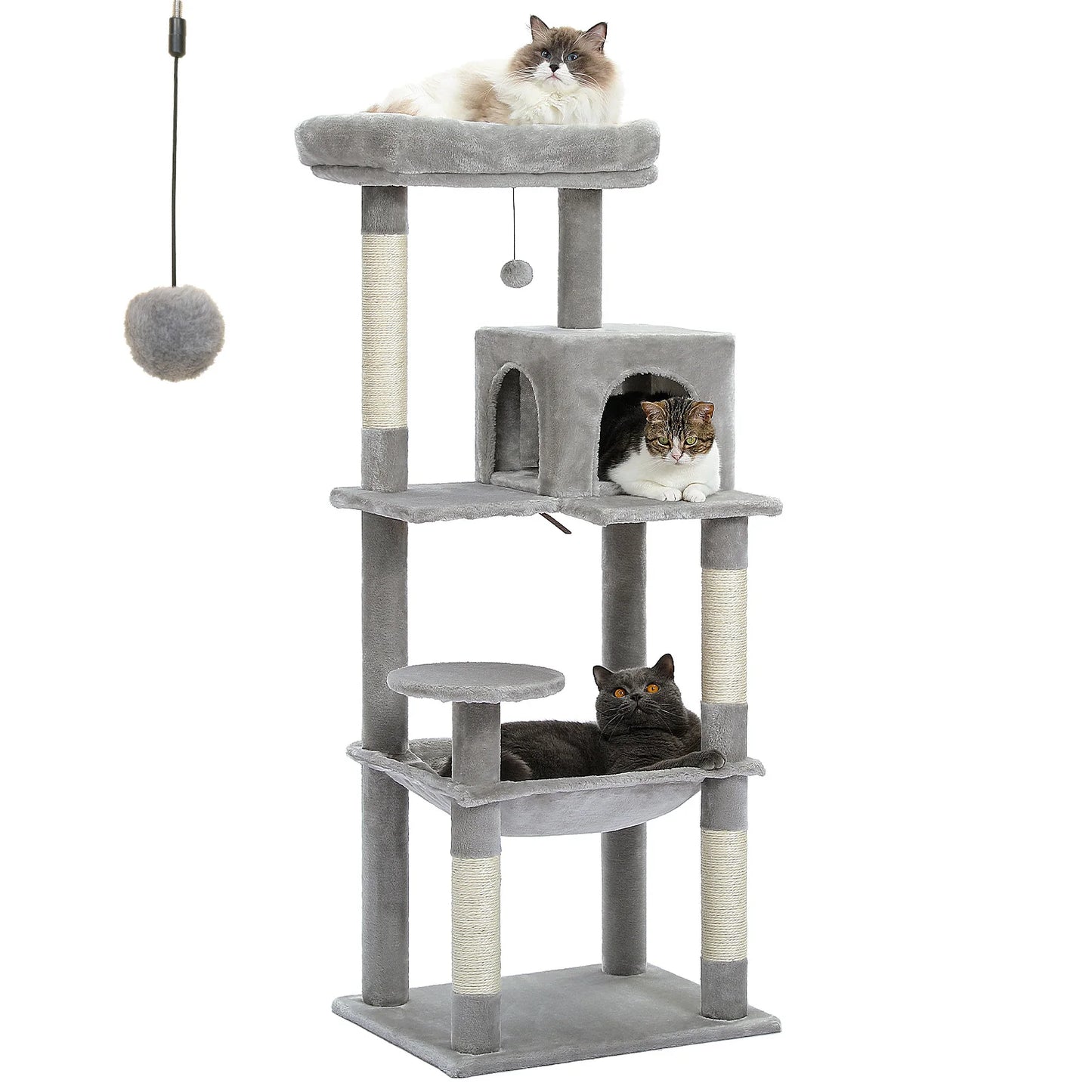 Luxe Katten Krabpaal – Klimboom met Meerdere Niveaus