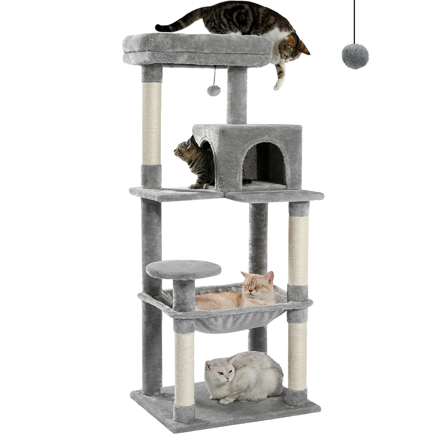 Luxe Katten Krabpaal – Klimboom met Meerdere Niveaus